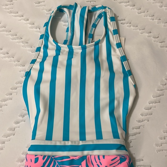 🌞 New Arizona Jean Co One Piece Bathing Suit Size 6/6x - Picture 4 of 9